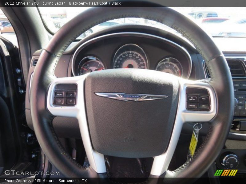 Blackberry Pearl Coat / Black 2012 Chrysler 200 Touring Sedan