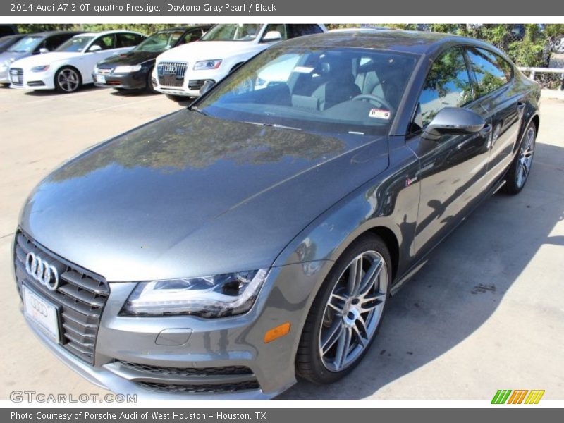 Daytona Gray Pearl / Black 2014 Audi A7 3.0T quattro Prestige