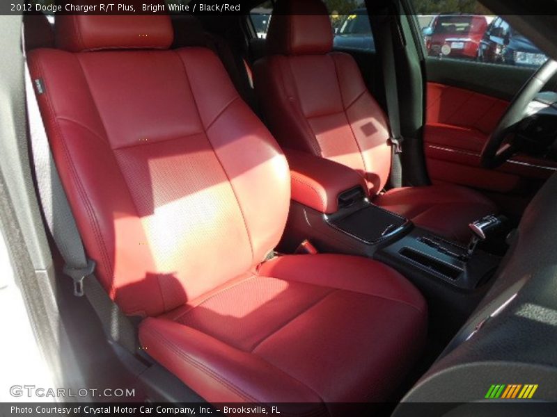 Bright White / Black/Red 2012 Dodge Charger R/T Plus