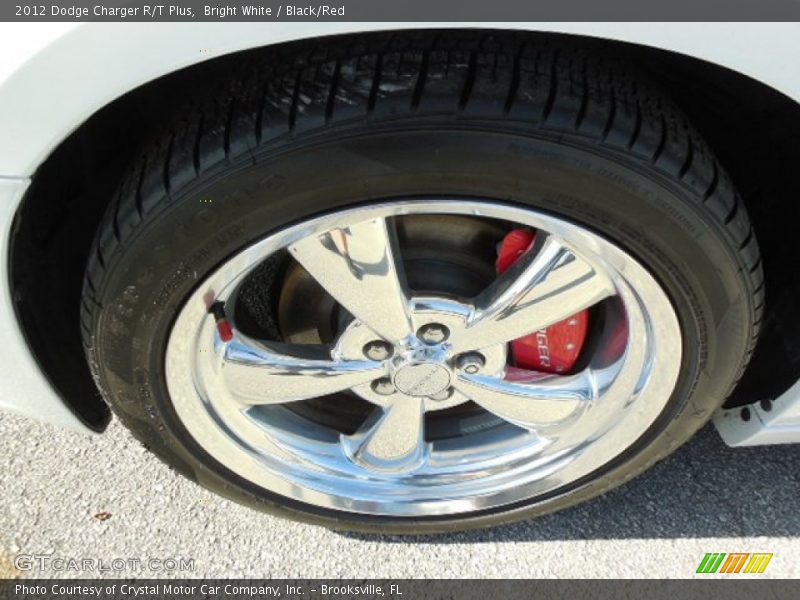 Bright White / Black/Red 2012 Dodge Charger R/T Plus