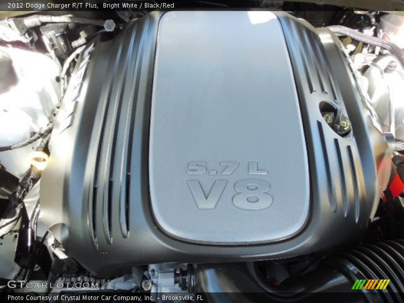 Bright White / Black/Red 2012 Dodge Charger R/T Plus