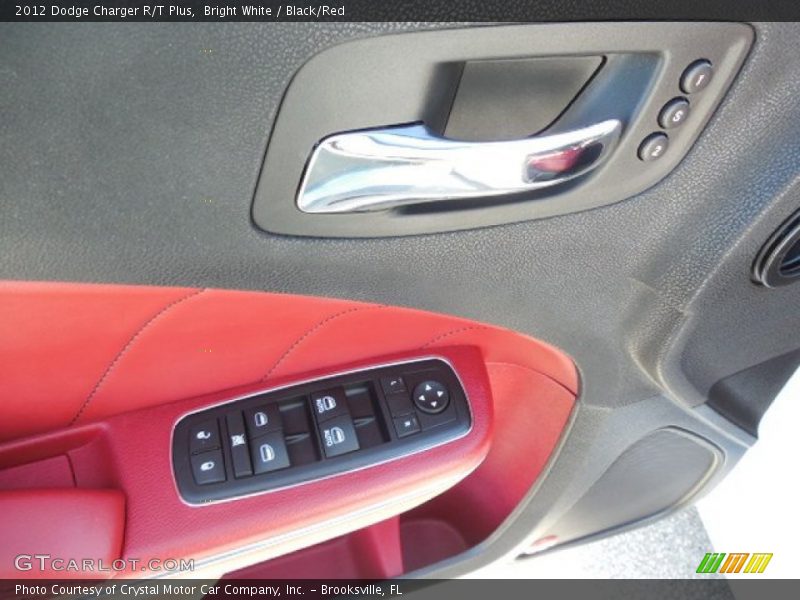Bright White / Black/Red 2012 Dodge Charger R/T Plus
