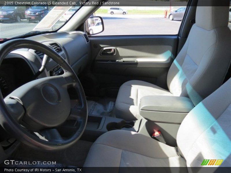 Victory Red / Sandstone 2005 Chevrolet Colorado LS Extended Cab