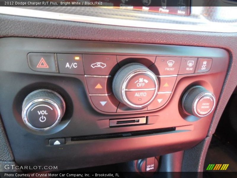 Bright White / Black/Red 2012 Dodge Charger R/T Plus