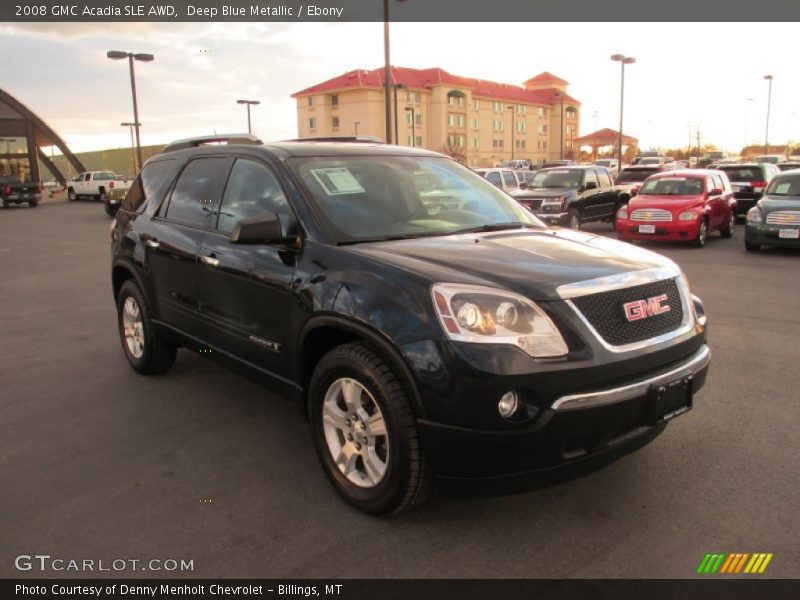 Deep Blue Metallic / Ebony 2008 GMC Acadia SLE AWD