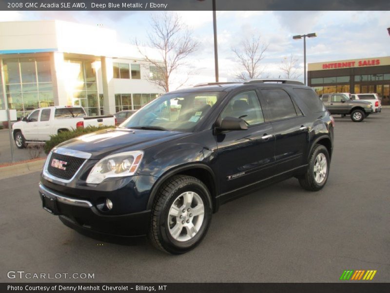 Deep Blue Metallic / Ebony 2008 GMC Acadia SLE AWD