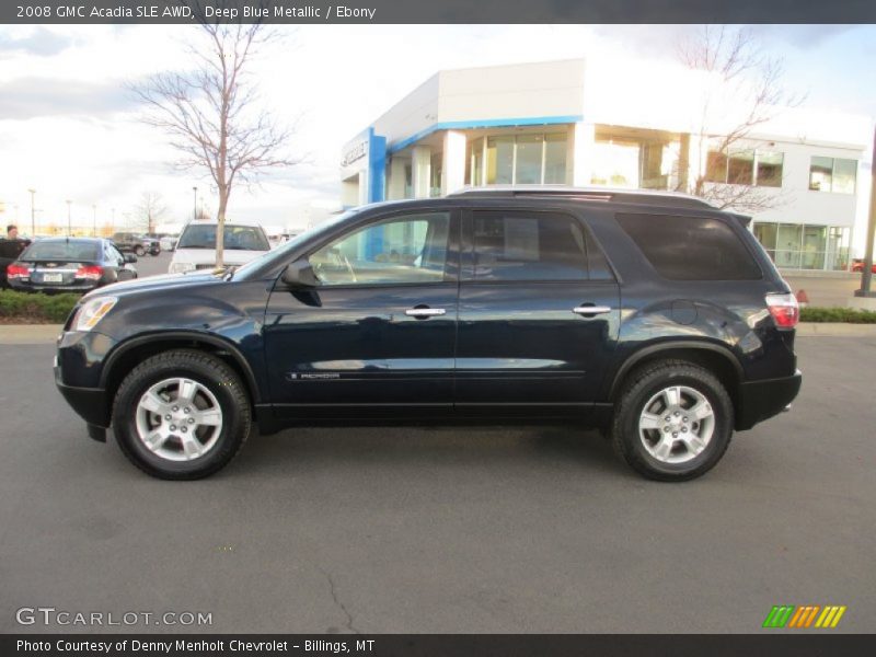 Deep Blue Metallic / Ebony 2008 GMC Acadia SLE AWD