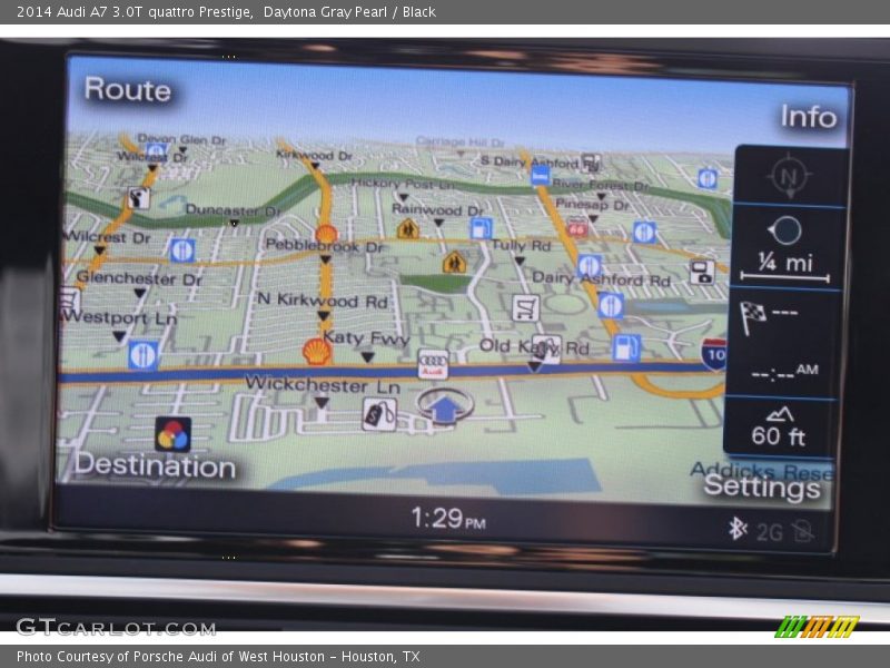 Daytona Gray Pearl / Black 2014 Audi A7 3.0T quattro Prestige