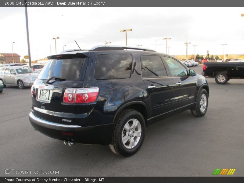 Deep Blue Metallic / Ebony 2008 GMC Acadia SLE AWD