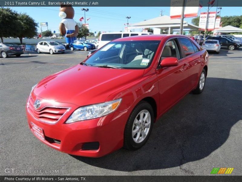 Barcelona Red Metallic / Ash 2011 Toyota Camry LE