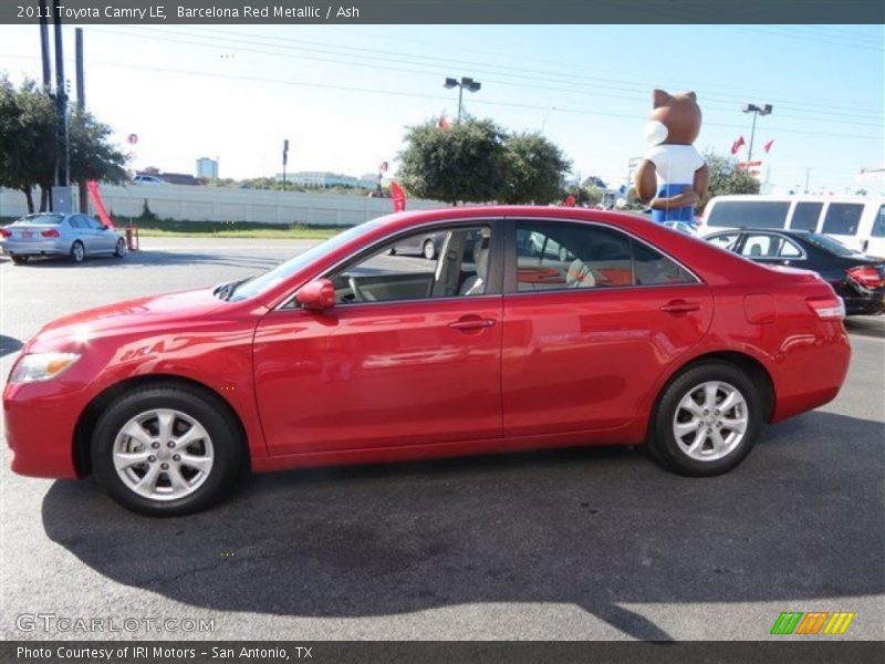 Barcelona Red Metallic / Ash 2011 Toyota Camry LE