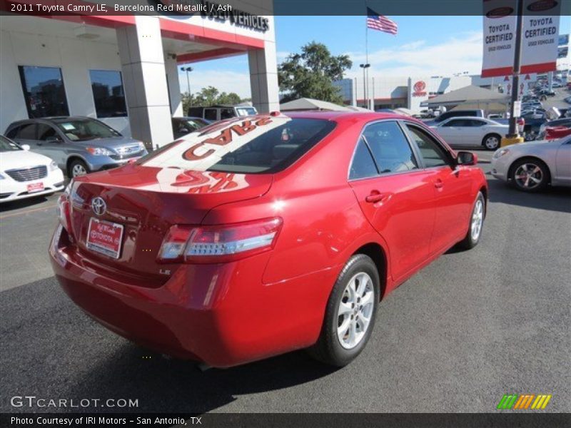 Barcelona Red Metallic / Ash 2011 Toyota Camry LE