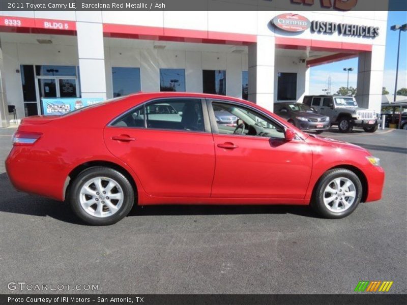 Barcelona Red Metallic / Ash 2011 Toyota Camry LE