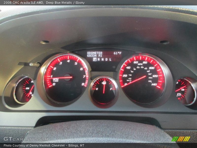 Deep Blue Metallic / Ebony 2008 GMC Acadia SLE AWD