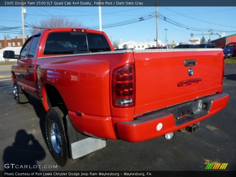 Flame Red / Dark Slate Gray 2005 Dodge Ram 3500 SLT Quad Cab 4x4 Dually
