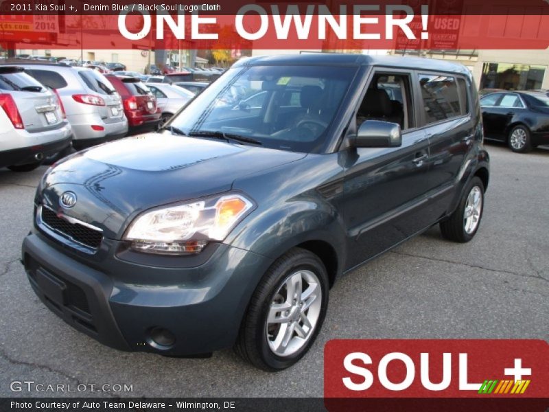 Denim Blue / Black Soul Logo Cloth 2011 Kia Soul +