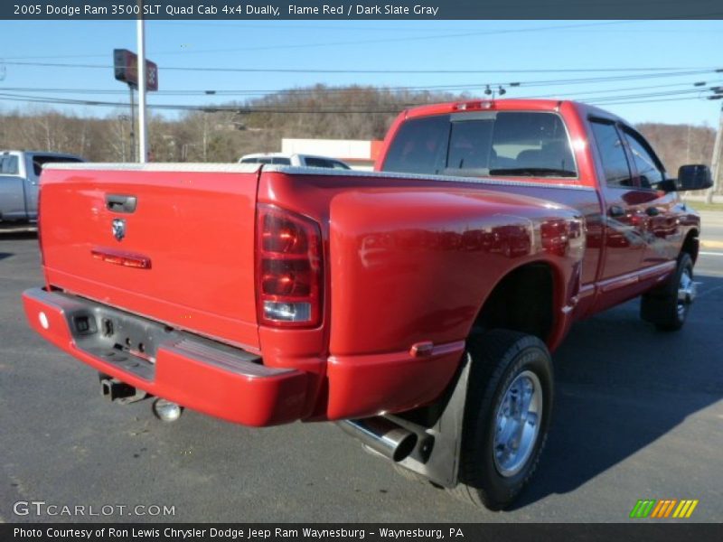 Flame Red / Dark Slate Gray 2005 Dodge Ram 3500 SLT Quad Cab 4x4 Dually
