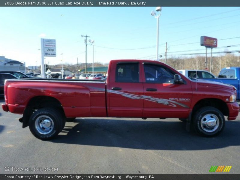 Flame Red / Dark Slate Gray 2005 Dodge Ram 3500 SLT Quad Cab 4x4 Dually