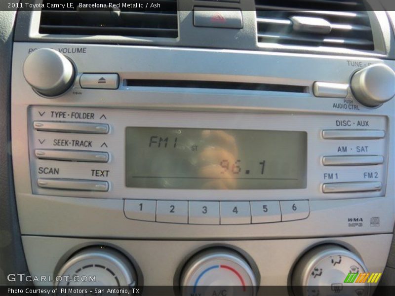 Barcelona Red Metallic / Ash 2011 Toyota Camry LE