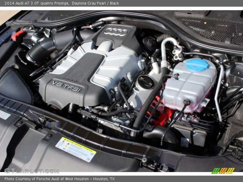 Daytona Gray Pearl / Black 2014 Audi A7 3.0T quattro Prestige