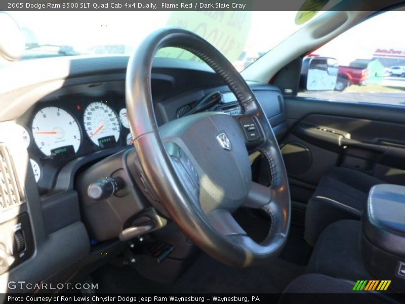 Flame Red / Dark Slate Gray 2005 Dodge Ram 3500 SLT Quad Cab 4x4 Dually