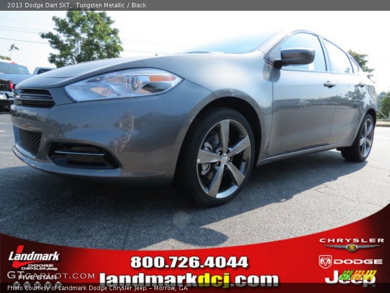 Tungsten Metallic / Black 2013 Dodge Dart SXT