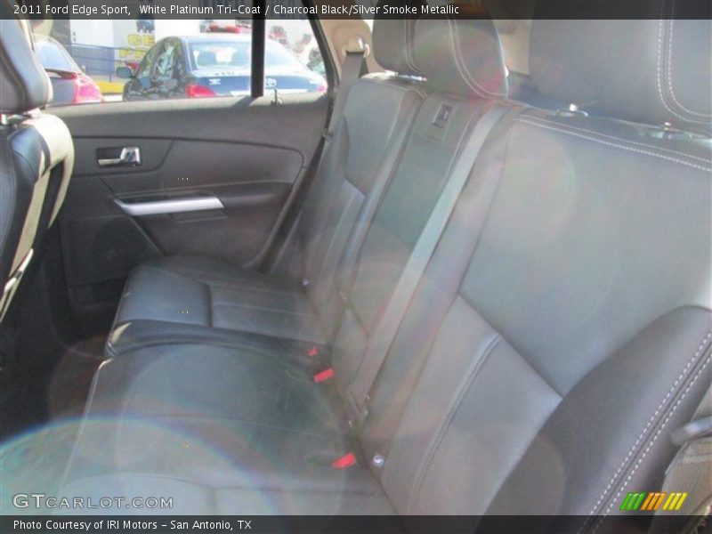 White Platinum Tri-Coat / Charcoal Black/Silver Smoke Metallic 2011 Ford Edge Sport