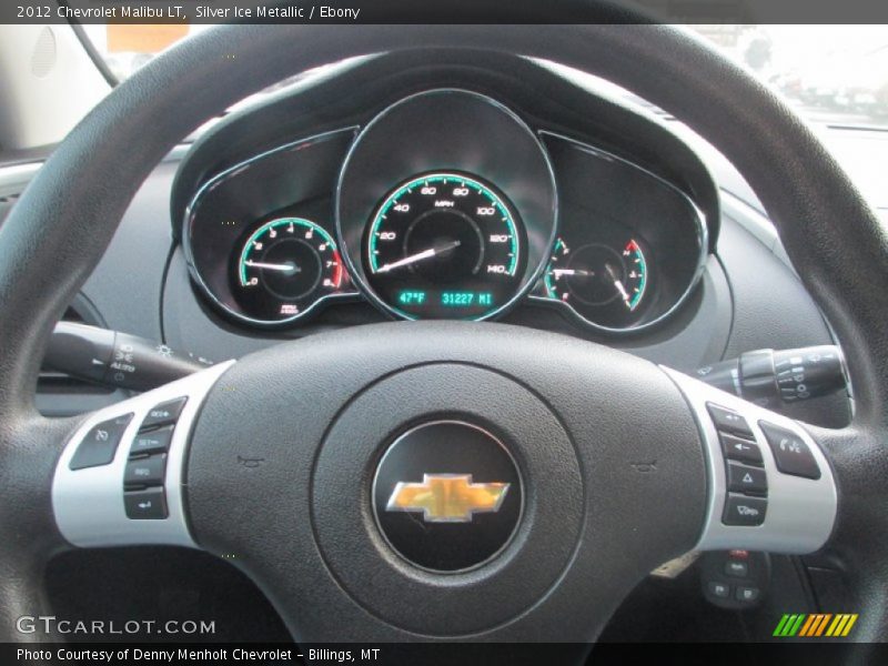 Silver Ice Metallic / Ebony 2012 Chevrolet Malibu LT