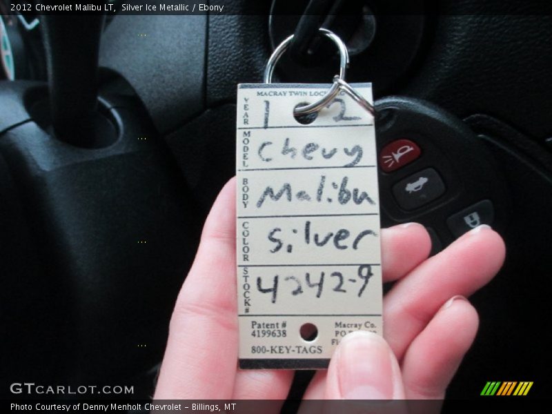 Silver Ice Metallic / Ebony 2012 Chevrolet Malibu LT