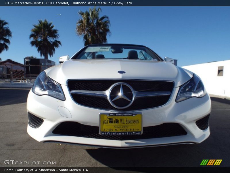 Diamond White Metallic / Grey/Black 2014 Mercedes-Benz E 350 Cabriolet