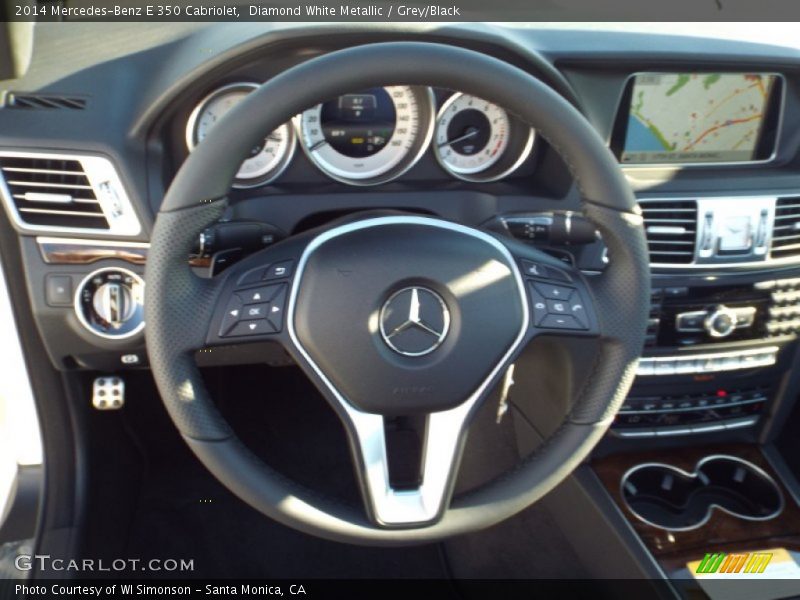 Diamond White Metallic / Grey/Black 2014 Mercedes-Benz E 350 Cabriolet