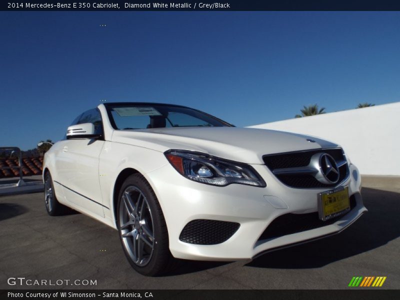 Diamond White Metallic / Grey/Black 2014 Mercedes-Benz E 350 Cabriolet