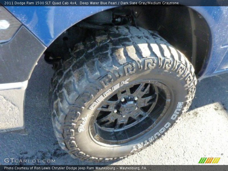 Deep Water Blue Pearl / Dark Slate Gray/Medium Graystone 2011 Dodge Ram 1500 SLT Quad Cab 4x4
