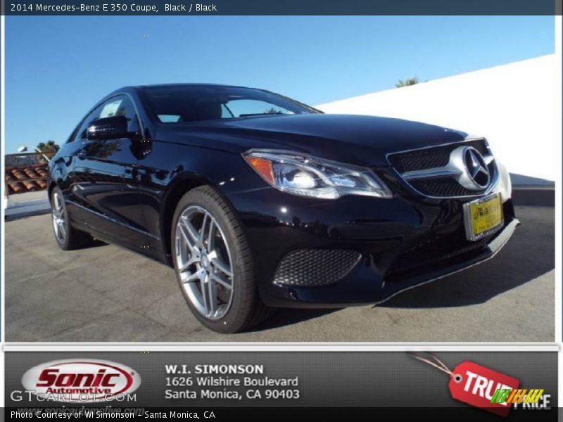 Black / Black 2014 Mercedes-Benz E 350 Coupe