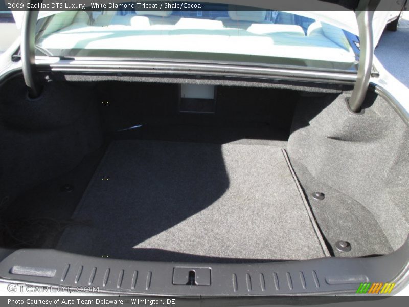 White Diamond Tricoat / Shale/Cocoa 2009 Cadillac DTS Luxury