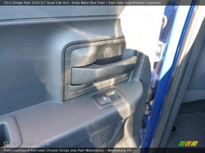 Deep Water Blue Pearl / Dark Slate Gray/Medium Graystone 2011 Dodge Ram 1500 SLT Quad Cab 4x4