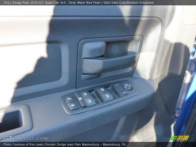 Deep Water Blue Pearl / Dark Slate Gray/Medium Graystone 2011 Dodge Ram 1500 SLT Quad Cab 4x4