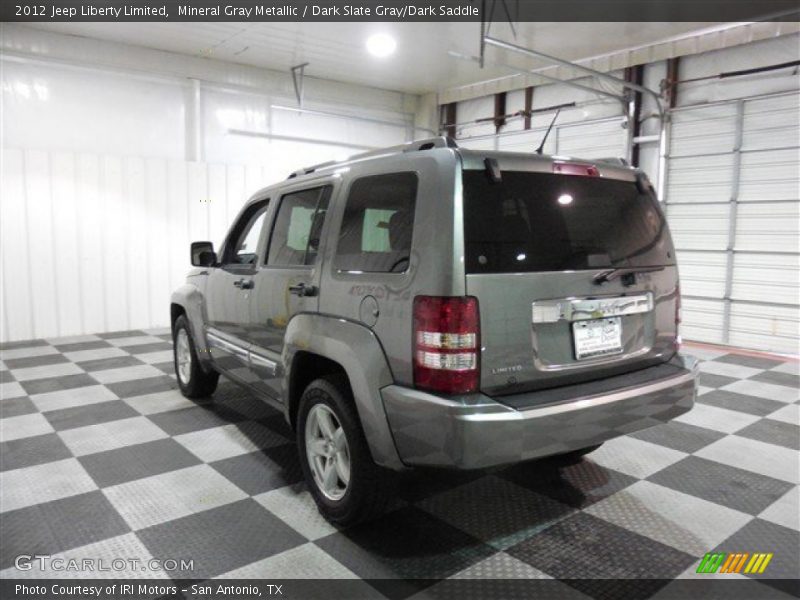 Mineral Gray Metallic / Dark Slate Gray/Dark Saddle 2012 Jeep Liberty Limited