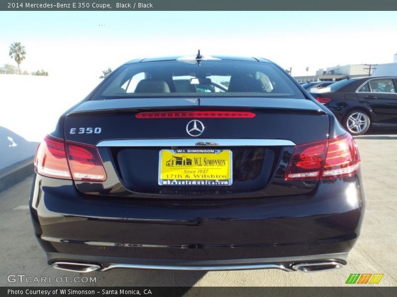 Black / Black 2014 Mercedes-Benz E 350 Coupe