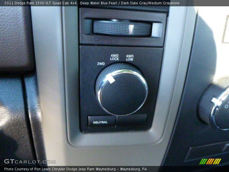 Deep Water Blue Pearl / Dark Slate Gray/Medium Graystone 2011 Dodge Ram 1500 SLT Quad Cab 4x4