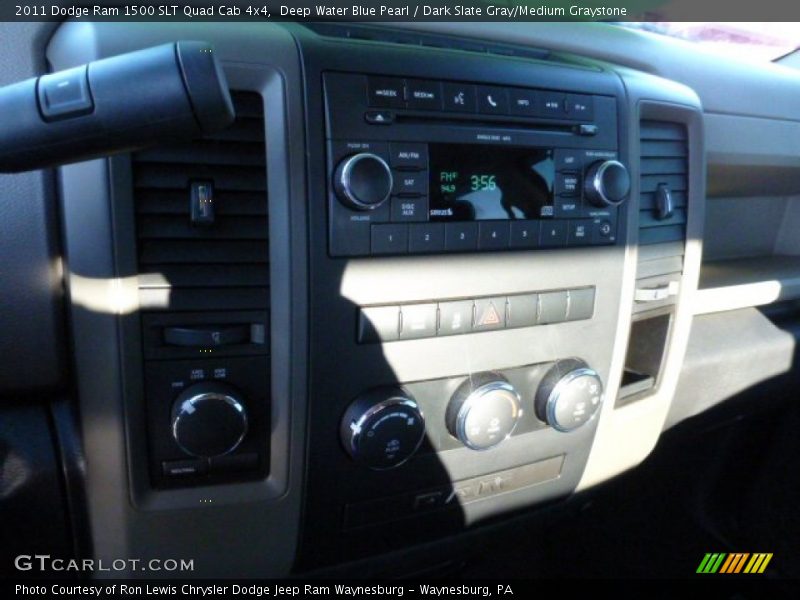 Deep Water Blue Pearl / Dark Slate Gray/Medium Graystone 2011 Dodge Ram 1500 SLT Quad Cab 4x4