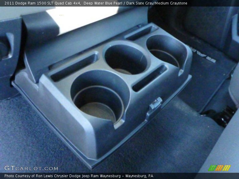 Deep Water Blue Pearl / Dark Slate Gray/Medium Graystone 2011 Dodge Ram 1500 SLT Quad Cab 4x4