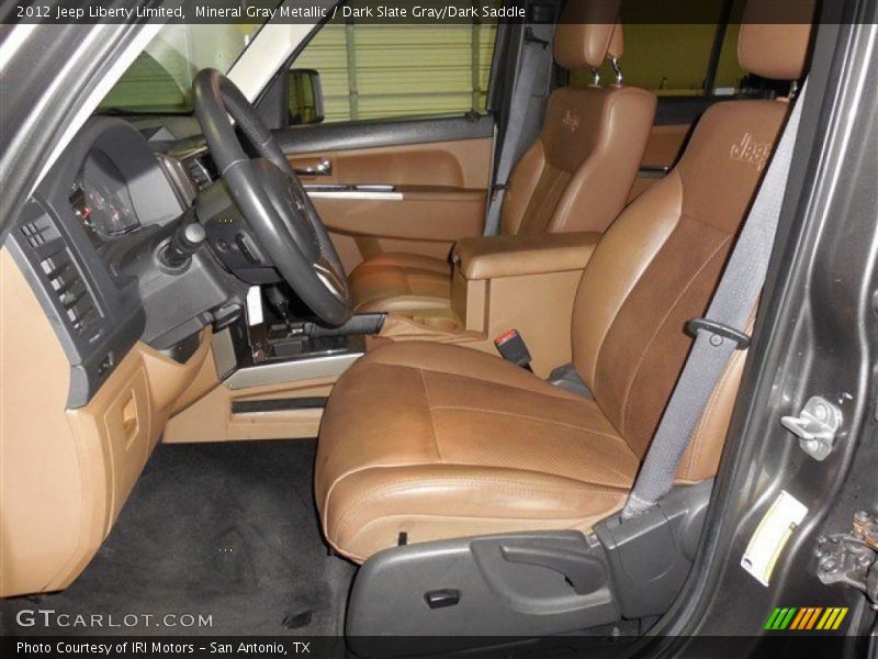 Mineral Gray Metallic / Dark Slate Gray/Dark Saddle 2012 Jeep Liberty Limited