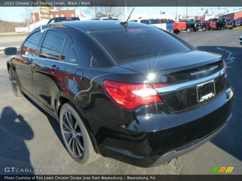Black / Black 2012 Chrysler 200 Touring Sedan