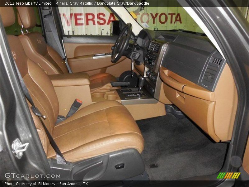 Mineral Gray Metallic / Dark Slate Gray/Dark Saddle 2012 Jeep Liberty Limited