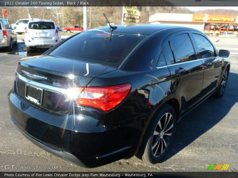 Black / Black 2012 Chrysler 200 Touring Sedan