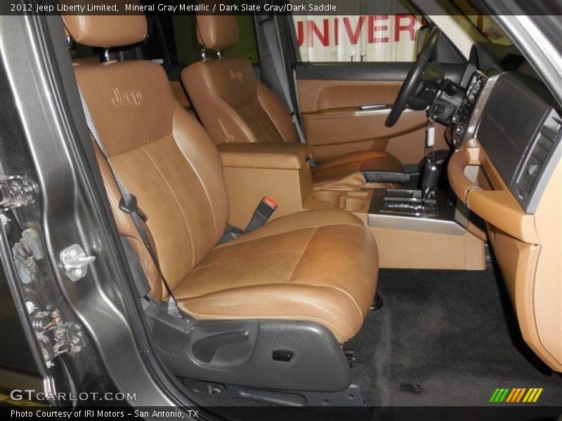 Mineral Gray Metallic / Dark Slate Gray/Dark Saddle 2012 Jeep Liberty Limited