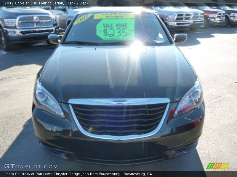 Black / Black 2012 Chrysler 200 Touring Sedan