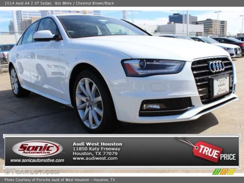 Ibis White / Chestnut Brown/Black 2014 Audi A4 2.0T Sedan