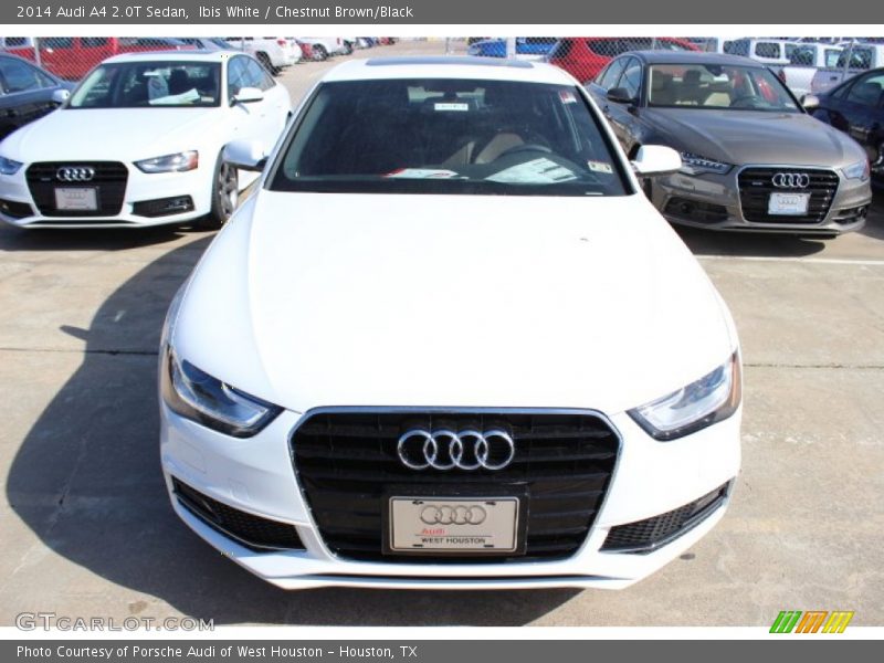 Ibis White / Chestnut Brown/Black 2014 Audi A4 2.0T Sedan